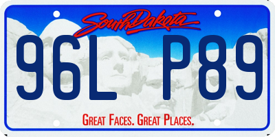SD license plate 96LP89