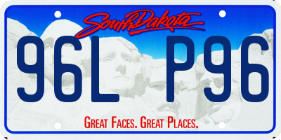 SD license plate 96LP96