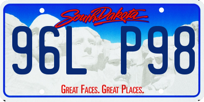 SD license plate 96LP98