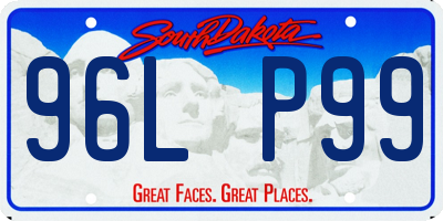 SD license plate 96LP99