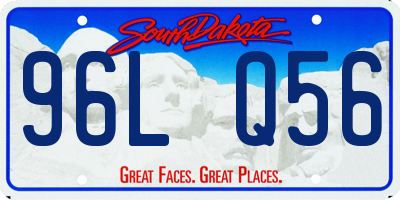 SD license plate 96LQ56
