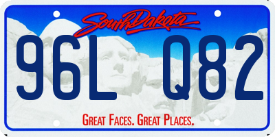SD license plate 96LQ82
