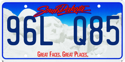 SD license plate 96LQ85