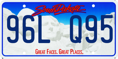 SD license plate 96LQ95
