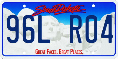 SD license plate 96LR04