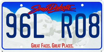 SD license plate 96LR08