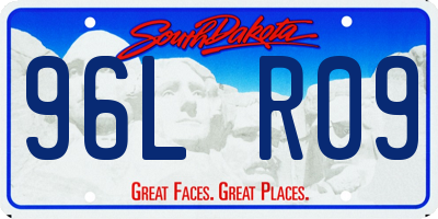SD license plate 96LR09