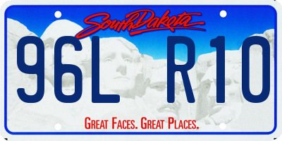 SD license plate 96LR10