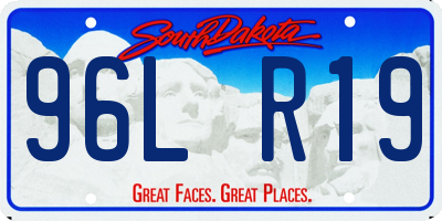SD license plate 96LR19