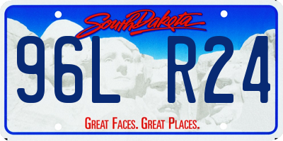 SD license plate 96LR24
