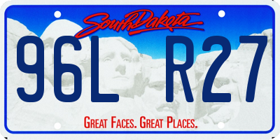 SD license plate 96LR27
