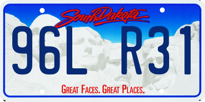SD license plate 96LR31