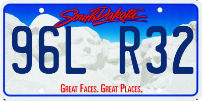 SD license plate 96LR32