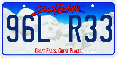 SD license plate 96LR33
