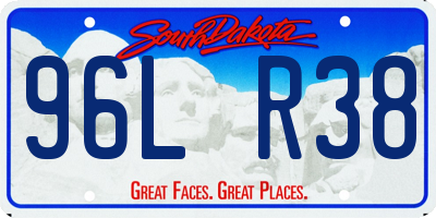 SD license plate 96LR38