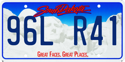 SD license plate 96LR41