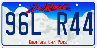 SD license plate 96LR44
