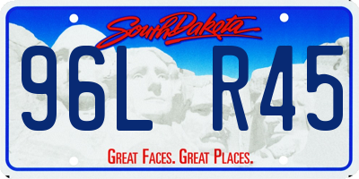 SD license plate 96LR45
