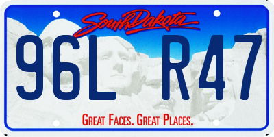 SD license plate 96LR47