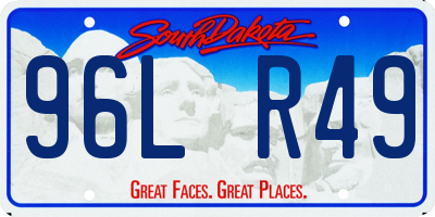SD license plate 96LR49