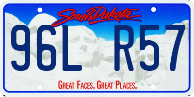 SD license plate 96LR57