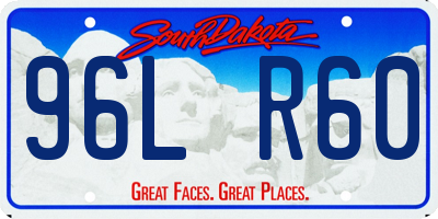 SD license plate 96LR60
