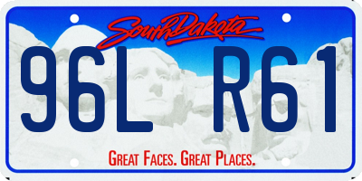 SD license plate 96LR61