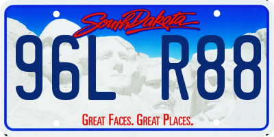 SD license plate 96LR88