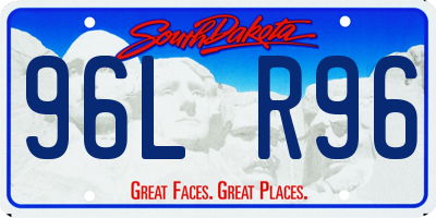 SD license plate 96LR96