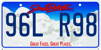 SD license plate 96LR98