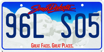 SD license plate 96LS05