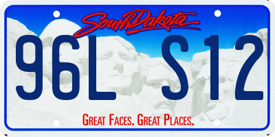 SD license plate 96LS12