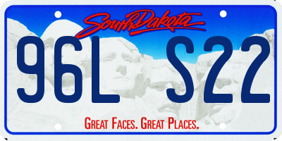 SD license plate 96LS22