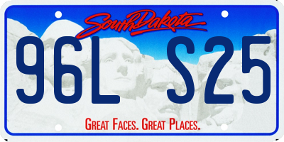 SD license plate 96LS25