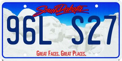 SD license plate 96LS27