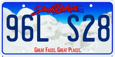 SD license plate 96LS28