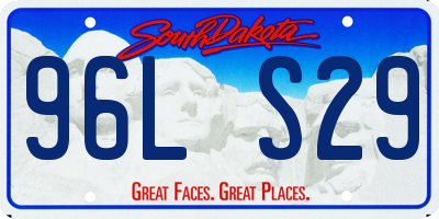 SD license plate 96LS29