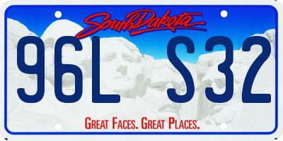 SD license plate 96LS32
