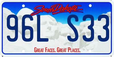 SD license plate 96LS33