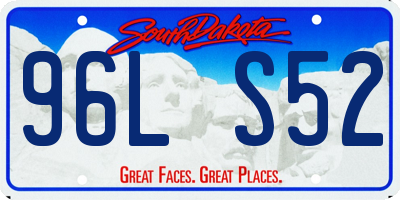 SD license plate 96LS52