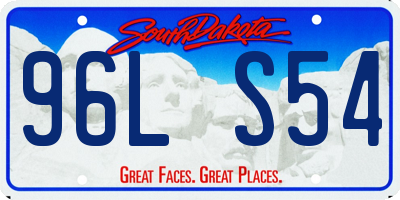 SD license plate 96LS54