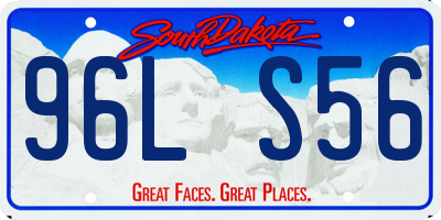 SD license plate 96LS56