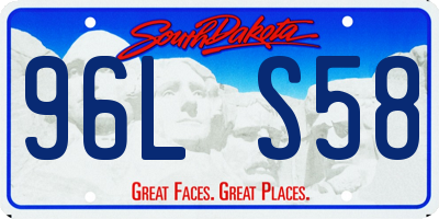 SD license plate 96LS58