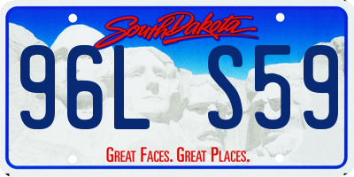 SD license plate 96LS59