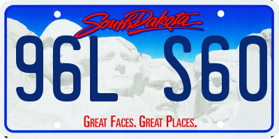 SD license plate 96LS60