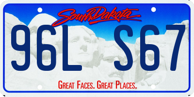 SD license plate 96LS67