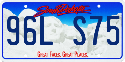 SD license plate 96LS75