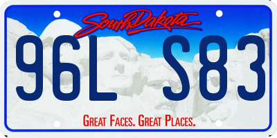 SD license plate 96LS83