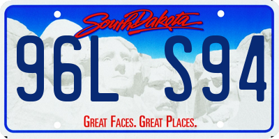 SD license plate 96LS94
