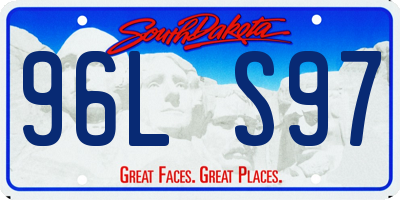 SD license plate 96LS97